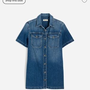 Denim Boxy Shirtdress